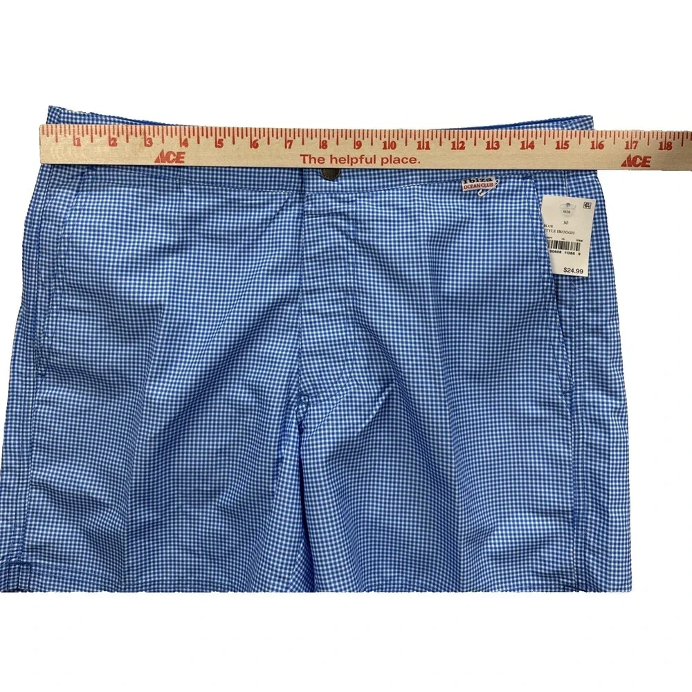 Ibiza Ocean Club Men's Swim Trunks Pockets Blue Shorts NWT Size 30 - Picture 5 of 6